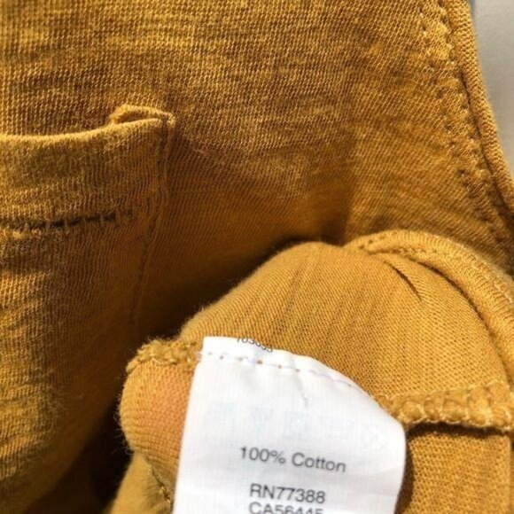 Madewell XXS Pocket Tank Orange Sleeveless Top Blouse V Neck Whisper - Picture 6 of 8